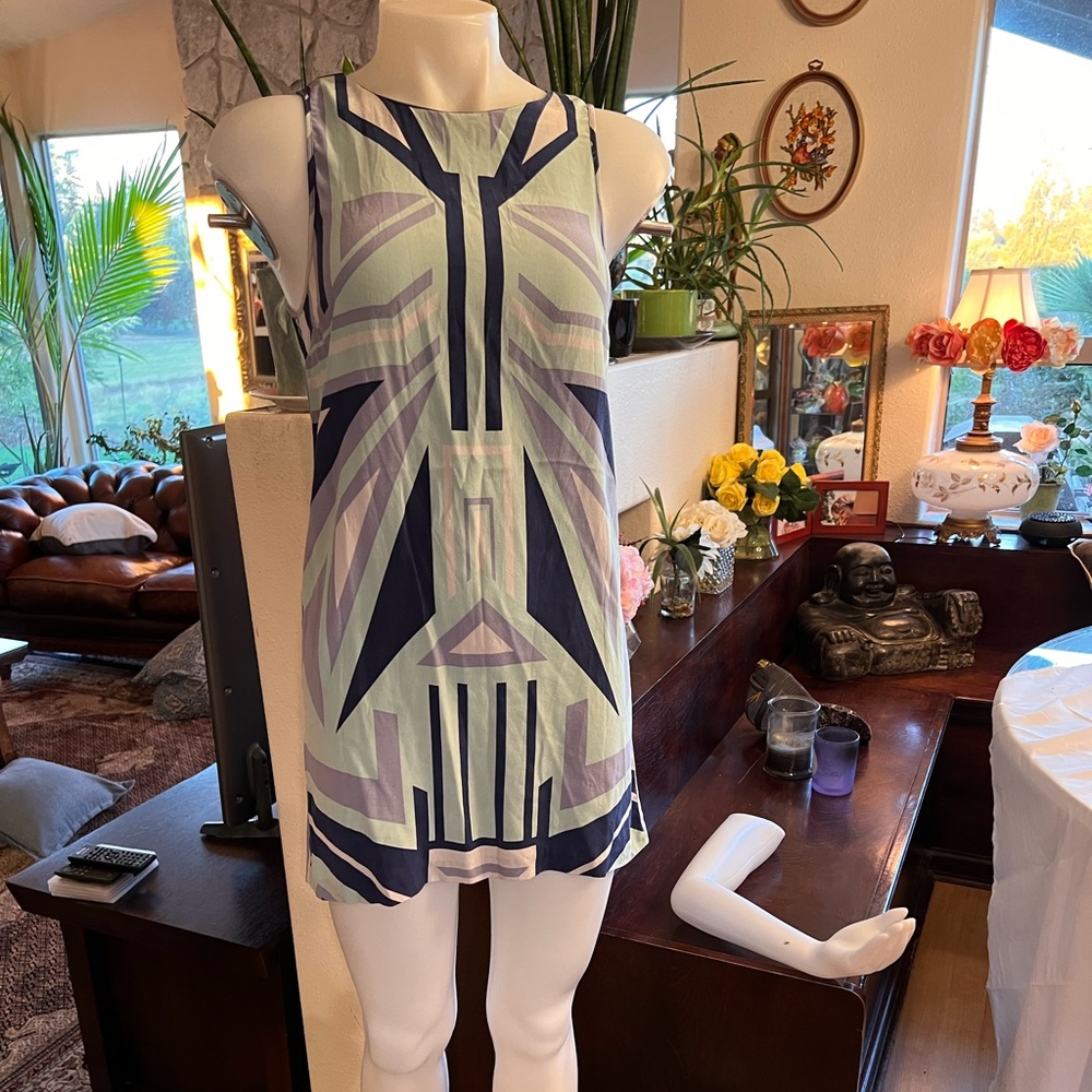 Central Park West small silk dress; above knee length; size xs